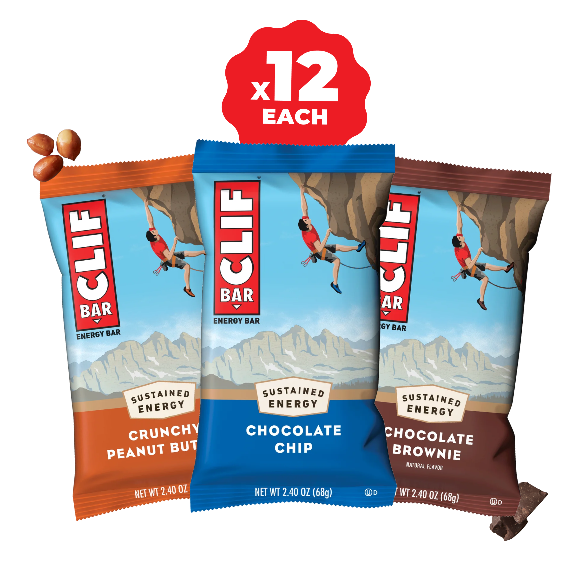 CLIF BAR Top Sellers Variety Pack, 36 Bars